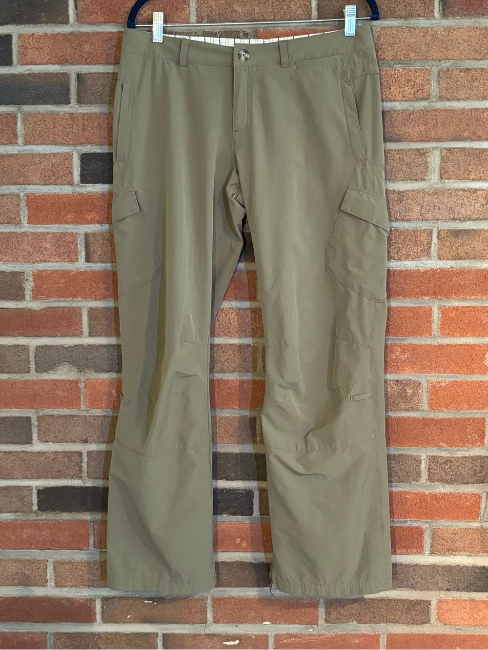 EMS Eastern Mountain Sports nylon hiking pants OLIVE cargo size 8